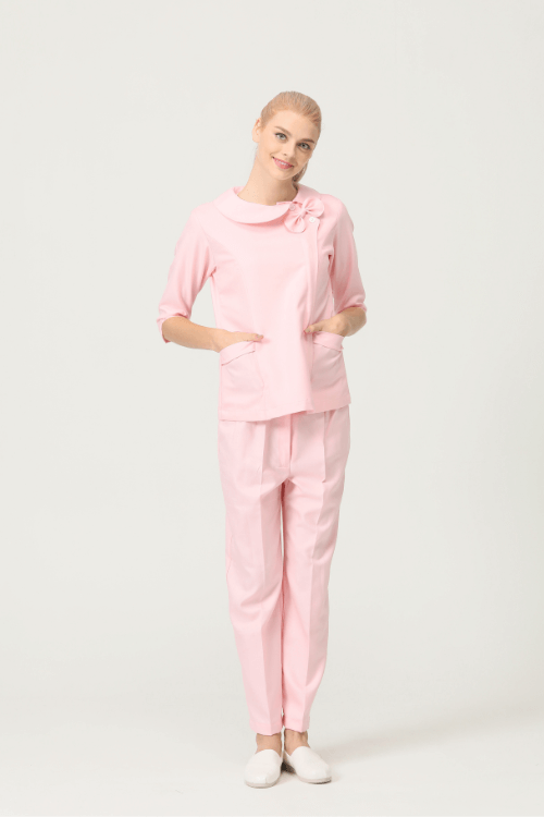 pink nursing uniform