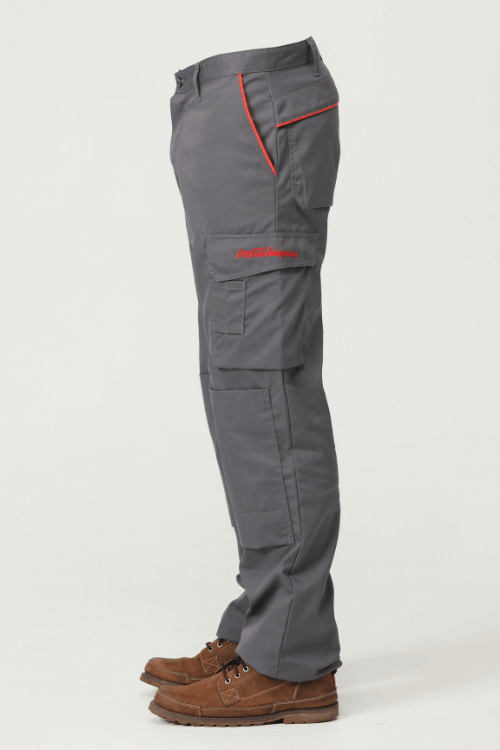Workwear pants and trousers dark gray side view