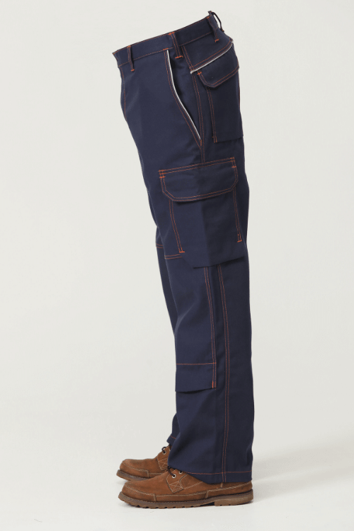 Workwear pants and trousers Navy Side View