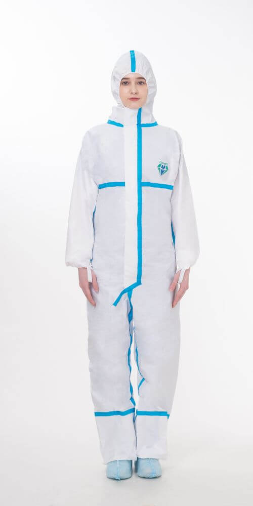 Taped Disposable coverall without Shoe cover